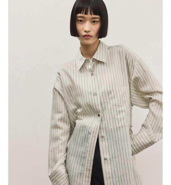 ADAM ET ROPE'「バックベルテッドシャツ」|シャツ・ブラウス|