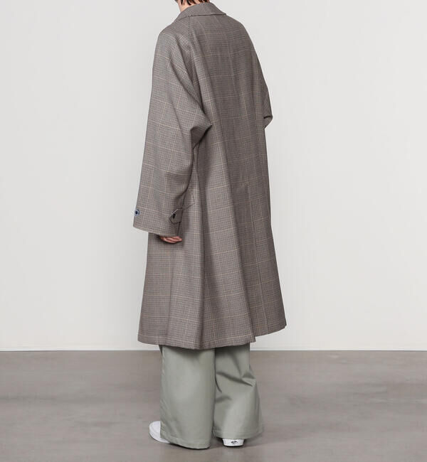 ORCIVAL「ORCIVAL |〈別注〉ウールチェック バルマカーンコート MEN」|ステンカラーコート|