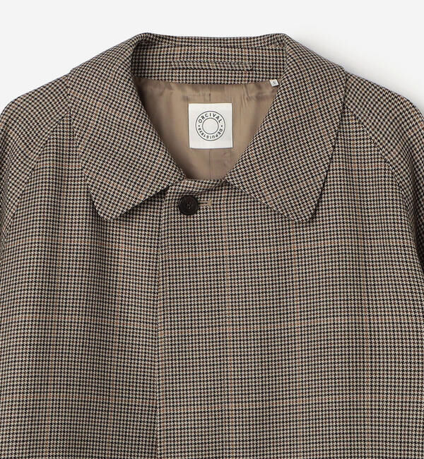 ORCIVAL「ORCIVAL |〈別注〉ウールチェック バルマカーンコート MEN」|ステンカラーコート|