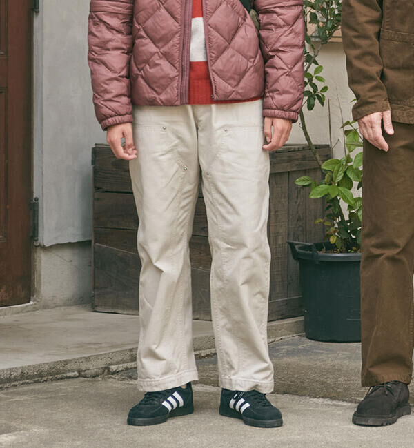 ORCIVAL「ORCIVAL | コットンカツラギ ダブルニーイージーパンツ MEN」|チノ|OFFWHITE