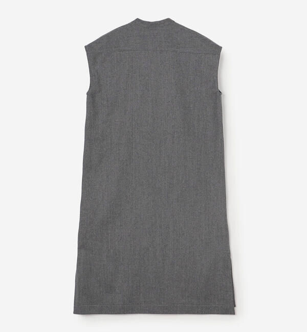 LE GLAZIK「LE GLAZIK | ウールフランネル オーバーシャツワンピース WOMEN」|ワンピース|