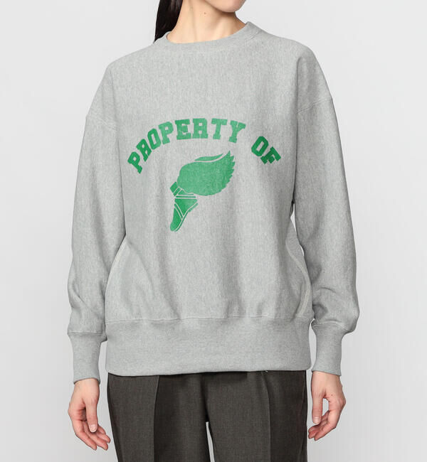  「Sanca | ロゴ スウェットプルオーバー WOMEN」|スウェット・ジャージ|GREY