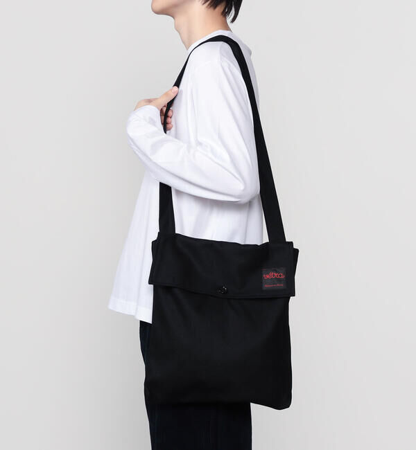  「VETRA | メルトン ショルダーバッグ UNISEX」|ショルダー・メッセンジャー|BLACK