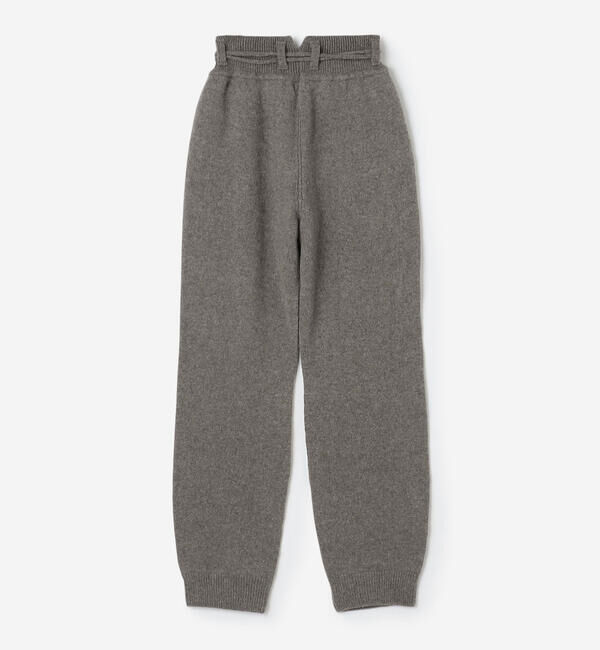  「UNFIL | ラムズウール ベルテッドニットパンツ WOMEN」|チノ|