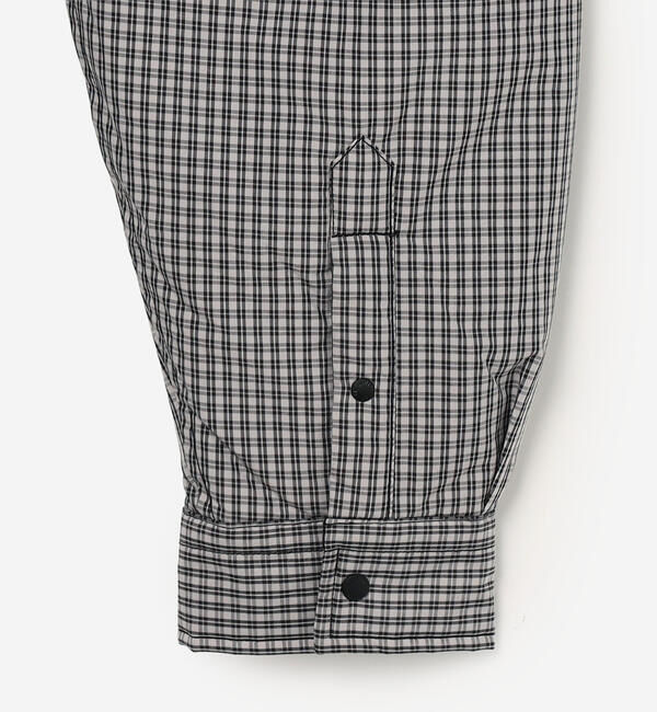 DANTON「DANTON | タイプライター 中綿シャツジャケット CHECK WOMEN」|ダウン|