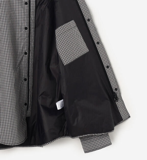 DANTON「DANTON | タイプライター 中綿シャツジャケット CHECK WOMEN」|ダウン|