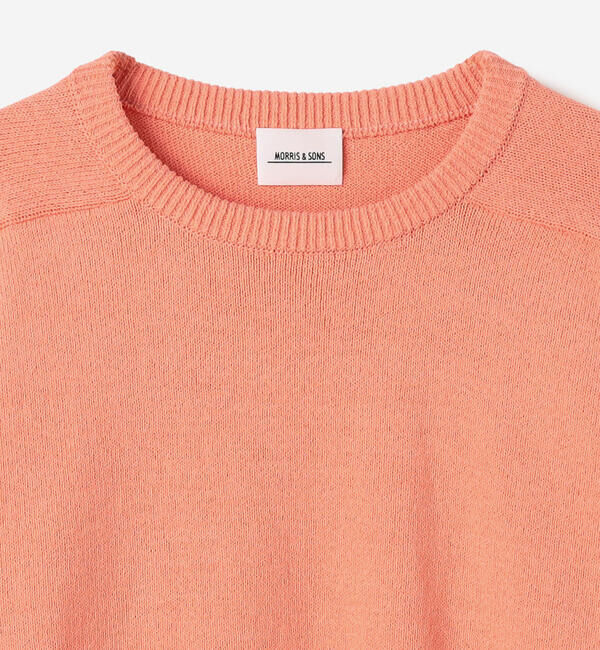 Morris & Sons「MORRIS & SONS | コットン サドルショルダーニット WOMEN」|ニット・セーター|