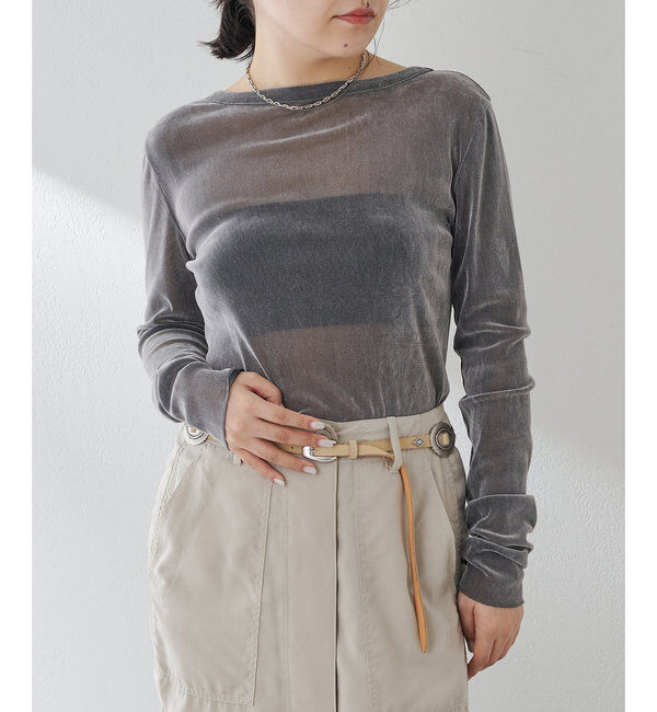  「フロッキーバックシャンカットソー」|Tシャツ・カットソー|