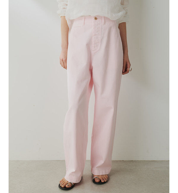  「バイオ加工チノパンツ」|チノ|ピンク