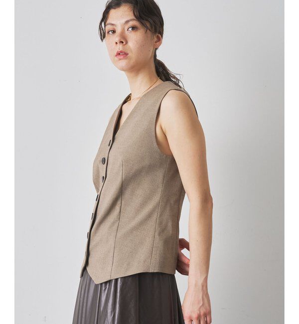  「ノーカラーベスト」|ベスト・ジレ|