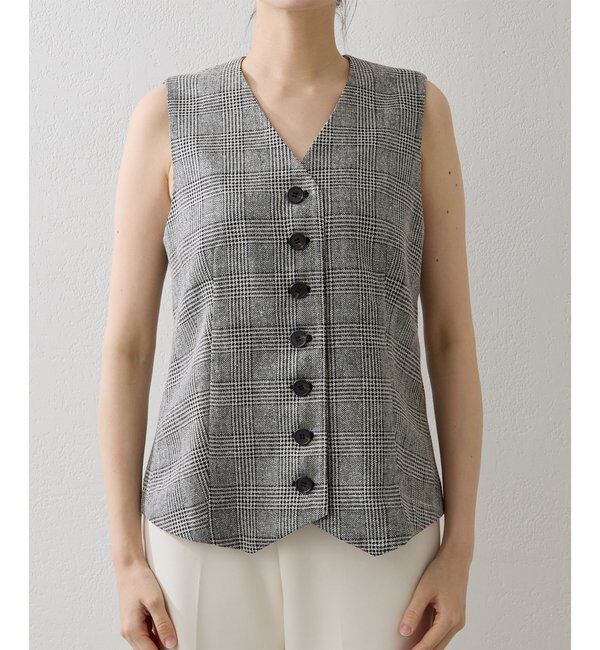  「ノーカラーベスト」|ベスト・ジレ|