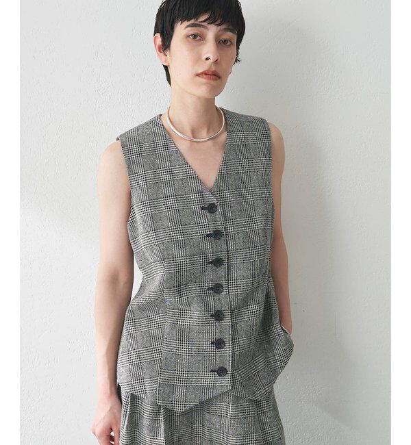  「ノーカラーベスト」|ベスト・ジレ|