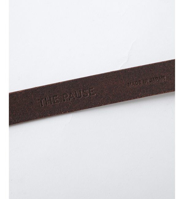  「【THE PAUSE】ワイドバックル細ベルト」|ベルト|