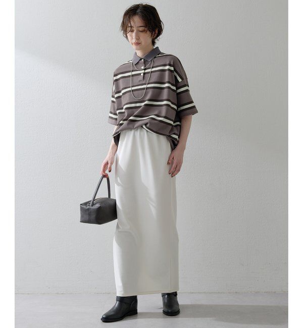 THE PAUSE「【THE PAUSE】ボーダーBIGポロシャツ」|Tシャツ・カットソー|