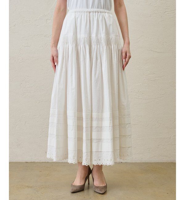 GEMINI「【GEMINI】スカラップ刺繍スカート」|スカート|