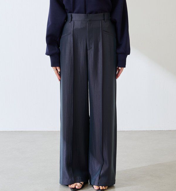  「サテンワイドパンツ」|チノ|