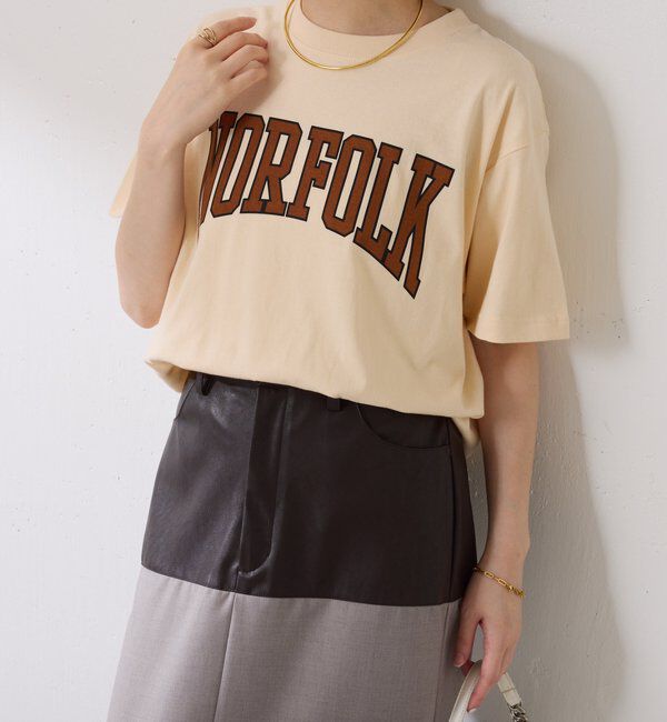  「NOR FOLK ロゴTシャツ」|Tシャツ・カットソー|サンドベージュ