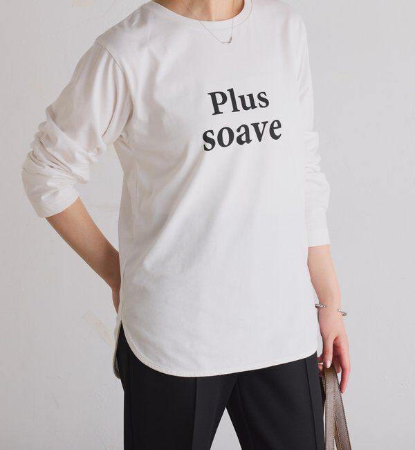  「plus soave ロゴロンT」|Tシャツ・カットソー|