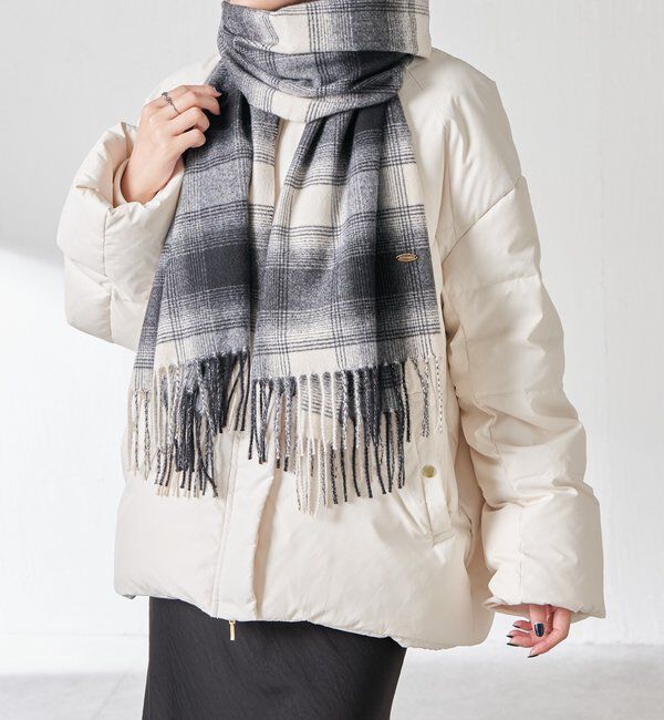  「【PAPILLONNER/パピヨネ】チェックストール」|マフラー|