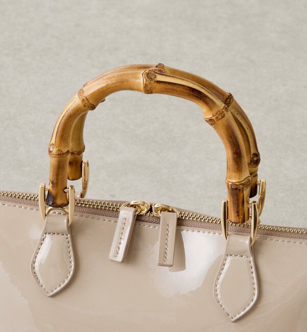  「【PAPILLONNER/パピヨネ】バンブーハンドルバッグ」|トートバッグ|