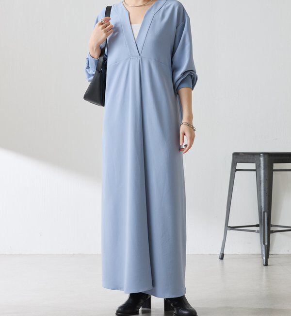  「ジャージVネックワンピース/セレモニー」|ワンピース|