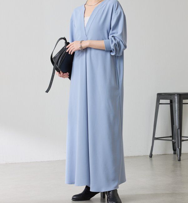  「ジャージVネックワンピース/セレモニー」|ワンピース|