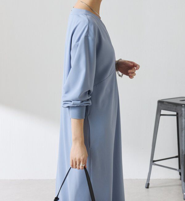  「ジャージVネックワンピース/セレモニー」|ワンピース|