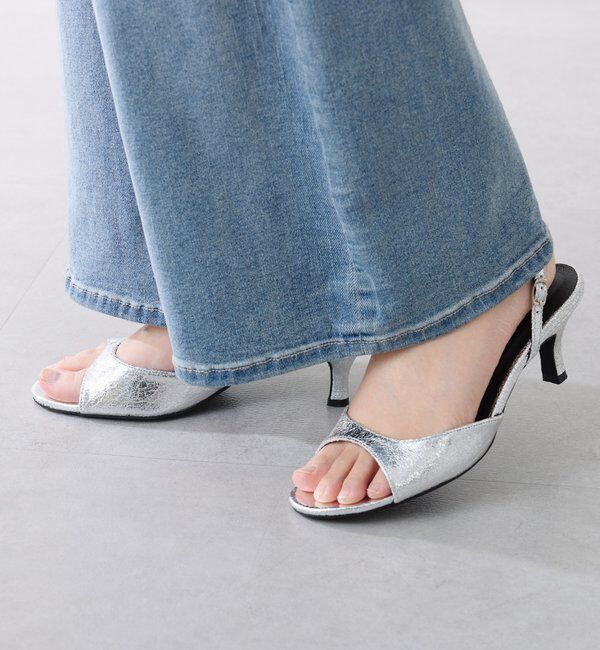  「【PAPILLONNER/パピヨネ】メタリックラウンドサンダル」|その他|