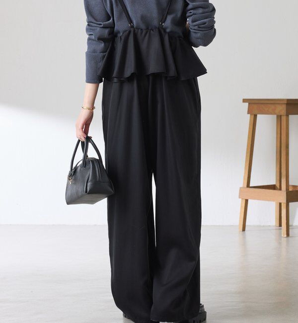  「ラッフルサスペンダーパンツ」|チノ|