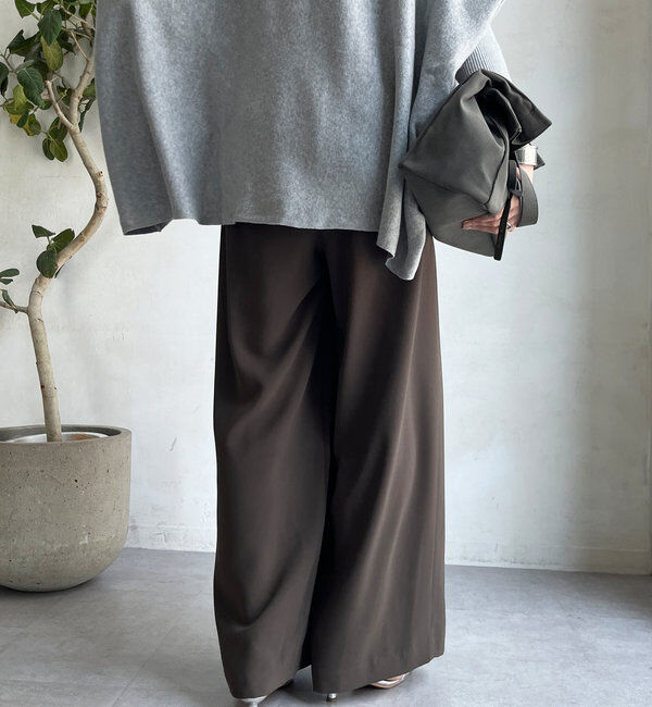  「【累計販売数3万枚突破/22色４サイズ展開！】タックワイドパンツ」|チノ|