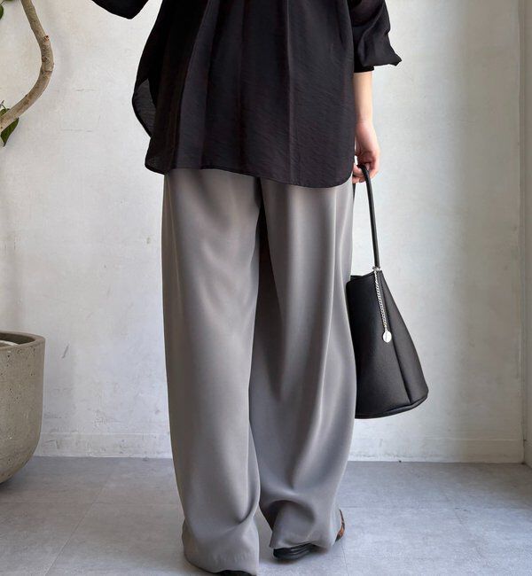  「【累計販売数3万枚突破/22色４サイズ展開！】タックワイドパンツ」|チノ|