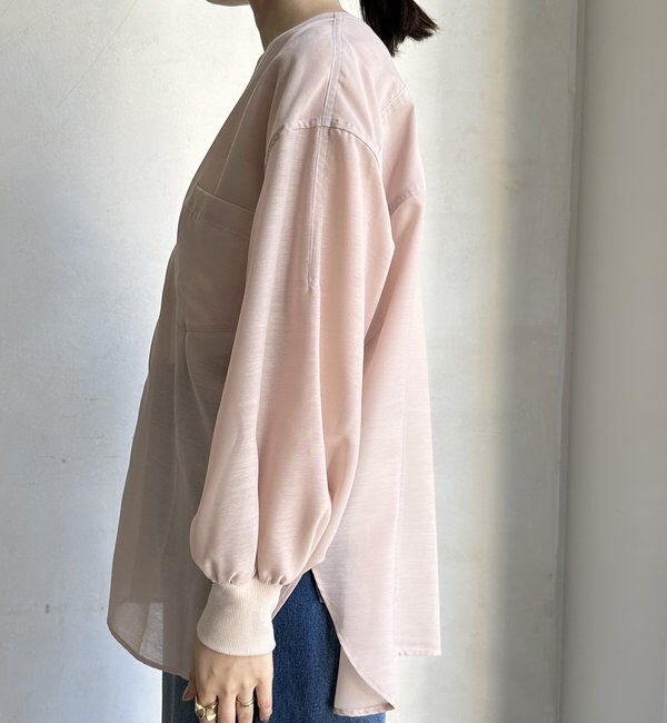  「【新色追加】GOLDボタンVVシャツ」|シャツ・ブラウス|