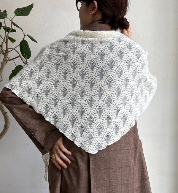  「起毛レースストール」|マフラー|