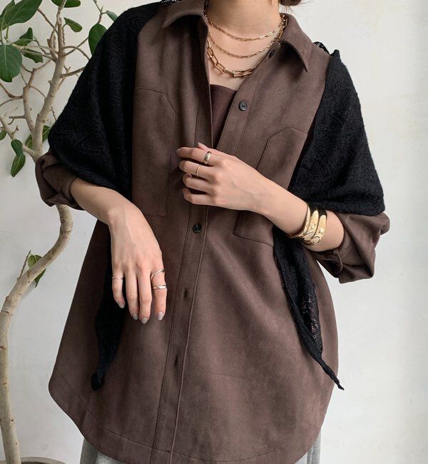  「起毛レースストール」|マフラー|