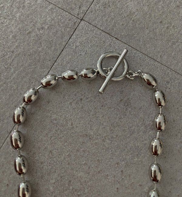  「【インフルエンサー SAKURA企画】アレルギー対応 オーバルチェーンネックレス」|ネックレス|