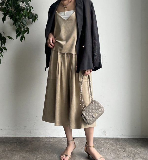  「フェイクスエードハーフパンツ」|チノ|