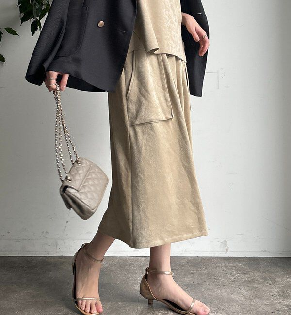  「フェイクスエードハーフパンツ」|チノ|