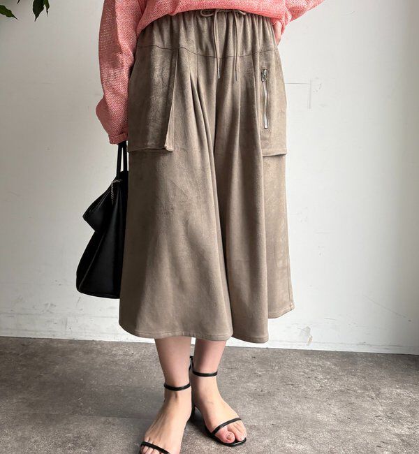  「フェイクスエードハーフパンツ」|チノ|