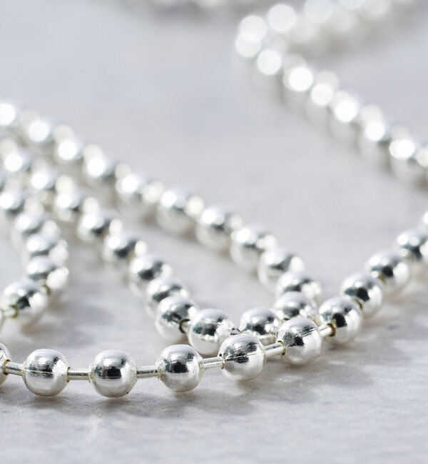  「【アレンジして楽しめる】ボールチェーンロングネックレス」|ブローチ・コサージュ|