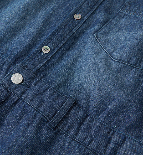  「【MONN&times;Yoshiiiiii】デニムシャツワンピース」|ワンピース|