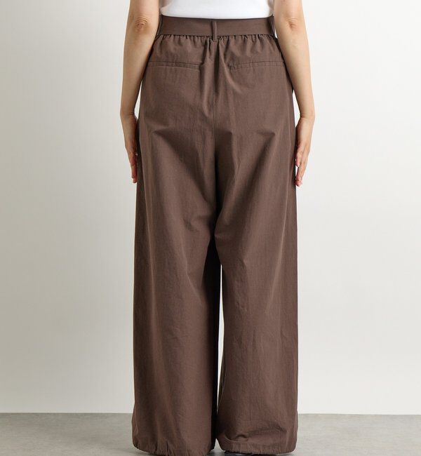  「【こなれ感抜群】ベルテッドワイドパンツ」|チノ|