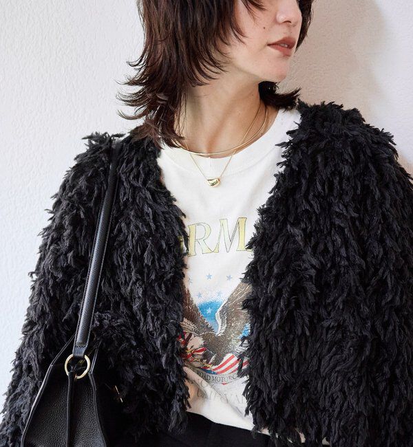  「【遊び心満載】フェザーショートジャケット」|その他|