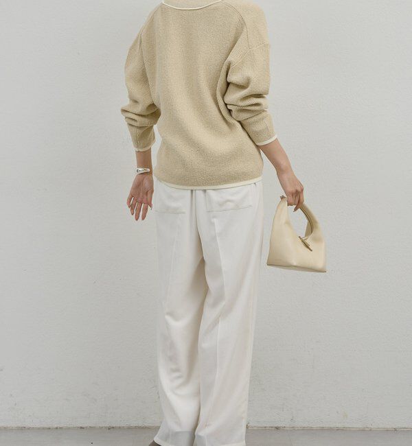  「【ガランテの定番】ライトジャージーワイドパンツ」|チノ|