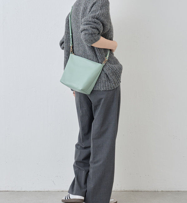  「ソフトレザーシンプルショルダーバッグ 」|ショルダー・メッセンジャー|