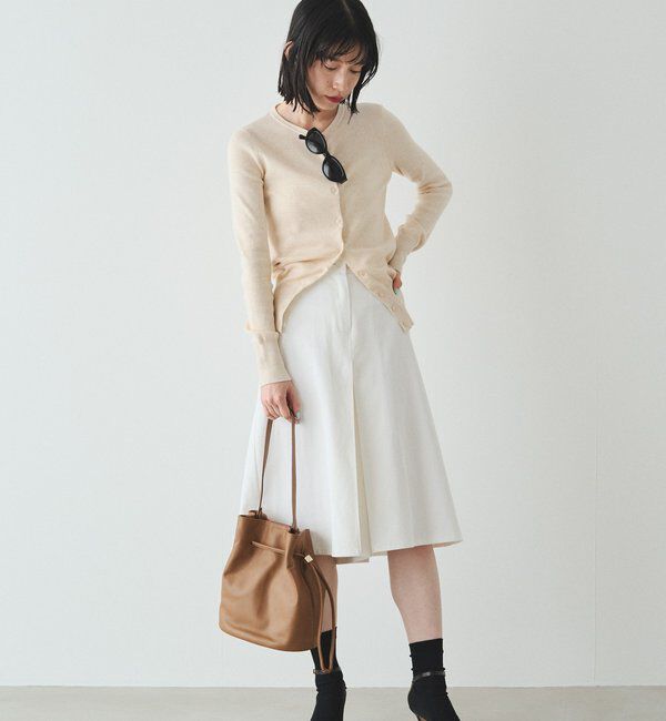  「【再値下げ】レザー巾着バケットバッグ」|ショルダー・メッセンジャー|