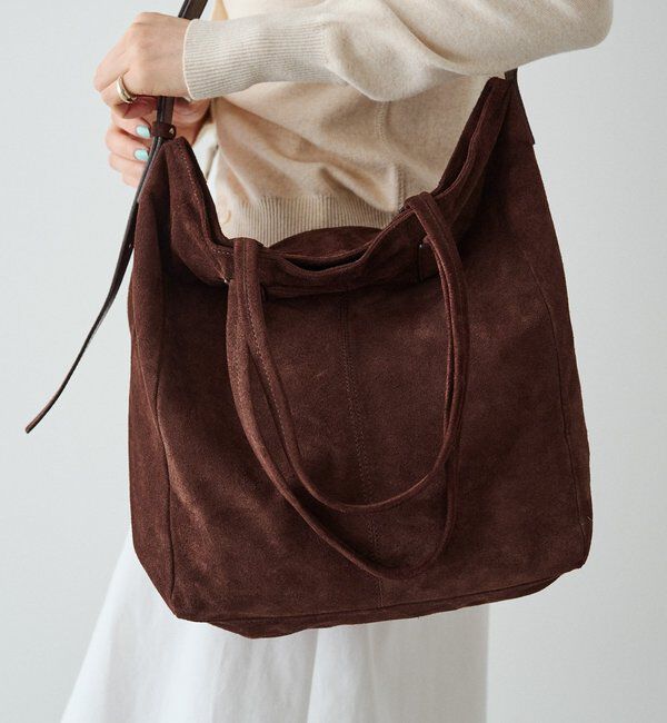  「【再値下げ】スエード2WAYトートバッグ」|トートバッグ|