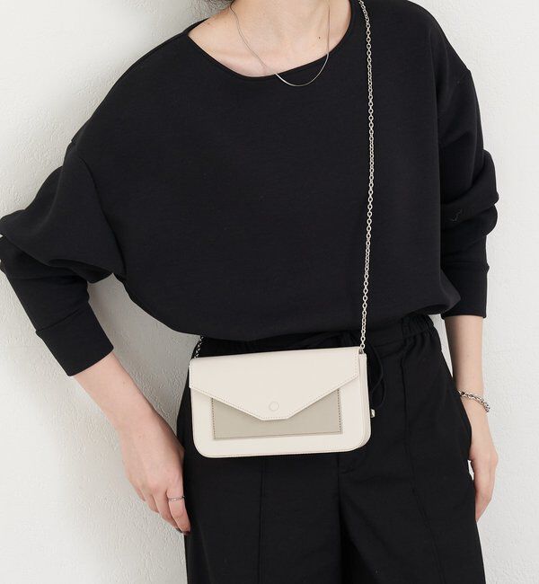  「【再値下げ】バイカラーレザーウォレットショルダー」|その他|