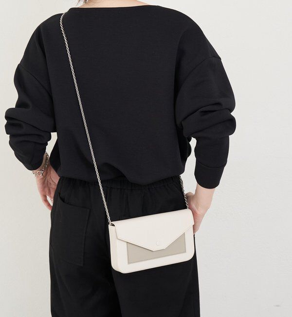  「【再値下げ】バイカラーレザーウォレットショルダー」|その他|