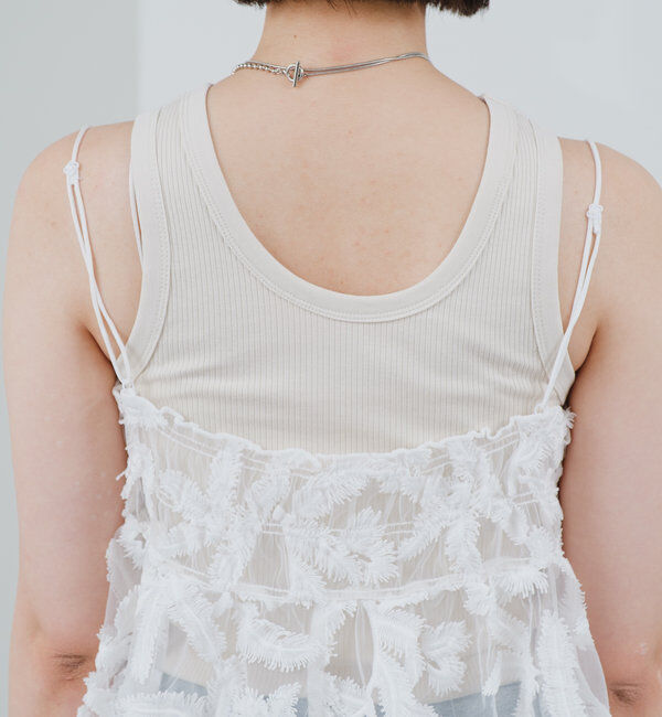  「シアーリーフビスチェ」|シャツ・ブラウス|