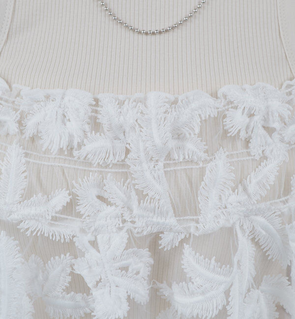  「シアーリーフビスチェ」|シャツ・ブラウス|